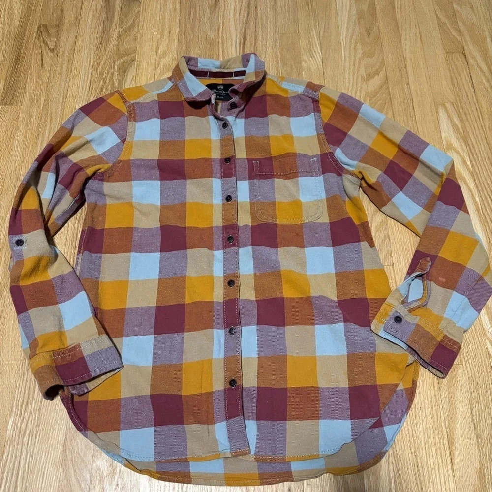 Wind River |  Colorful Plaid Long Sleeve Button Up Shirt